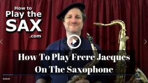 Frere Jacques Saxophone
