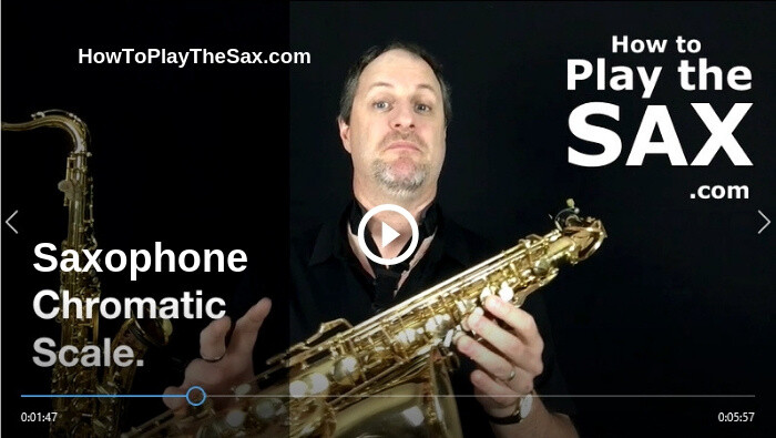 Saxophone Chromatic Scale - Alto saxophone Scales