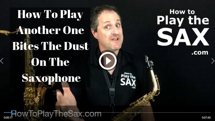Another One Bites The Dust Saxophone