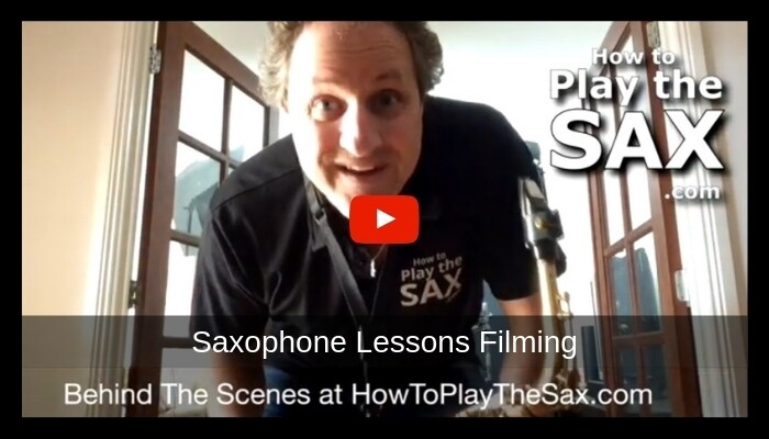 Saxophone Lessons Filming Behind The Scenes