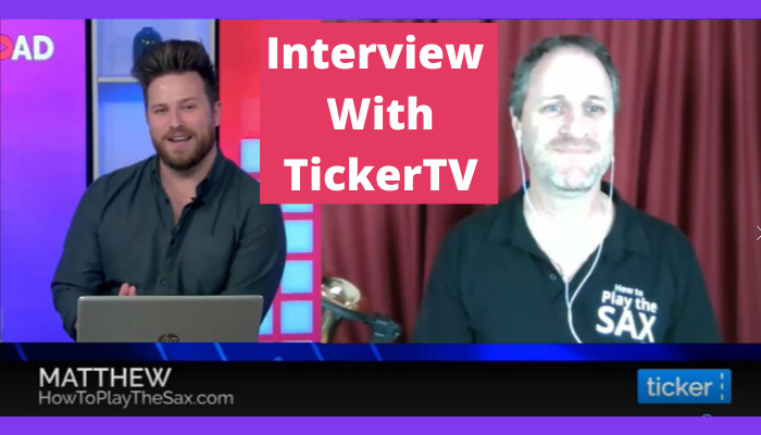 HowToPlayTheSax.com Interview on TickerTV